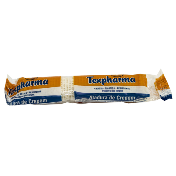 Atadura de crepom Texpharma 12 Cm com 13 fios por cm² - 48 Unidades